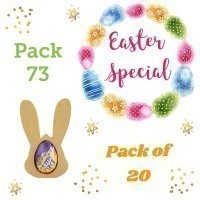 Special Offer 18mm Freestanding MINI Easter Rabbit Head CREME EGG Holders - Pack of 20